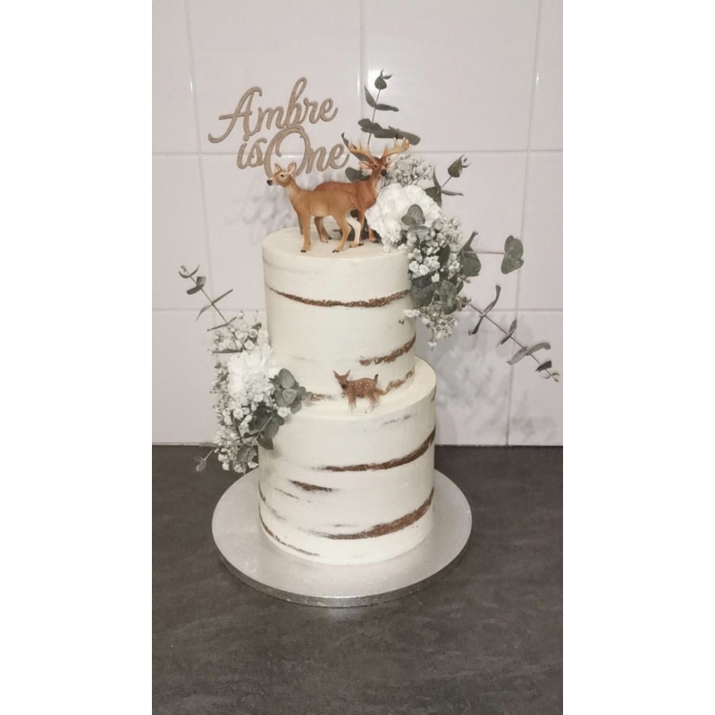 Cake Topper One en Bois Avec Oreilles de Lapin pour le Premier  Anniversaire