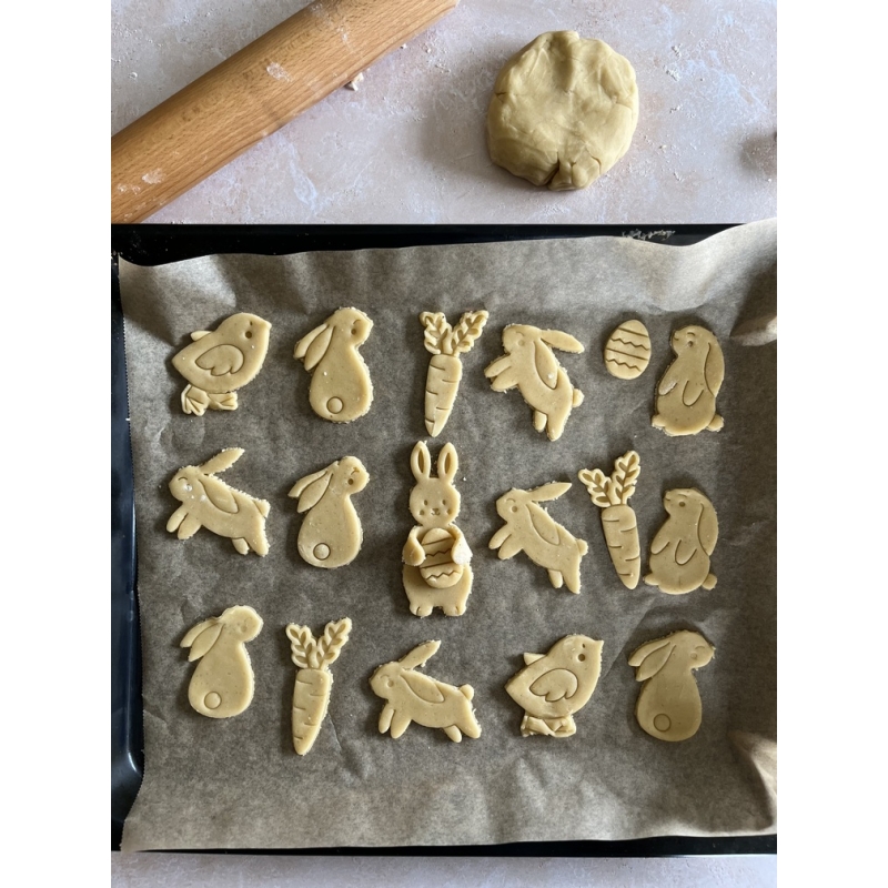 Kit emporte-pièces biscuits lapin de Pâques et oeuf - Print Your Love