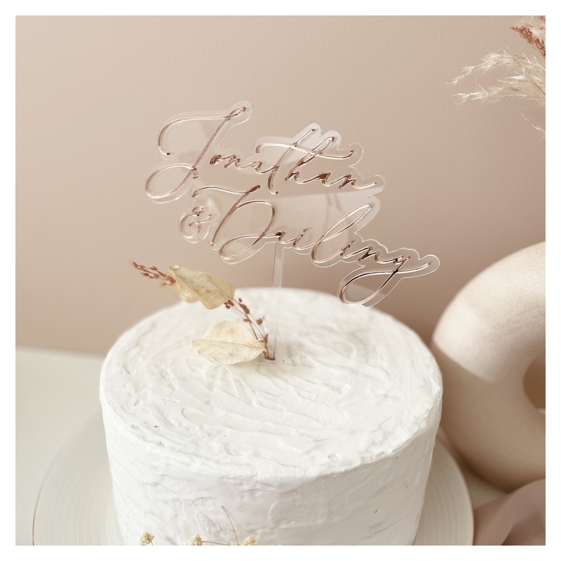Cake Topper - Monogramme ( Lettre de A à Z ) > Mariage Déco Belle Nuance