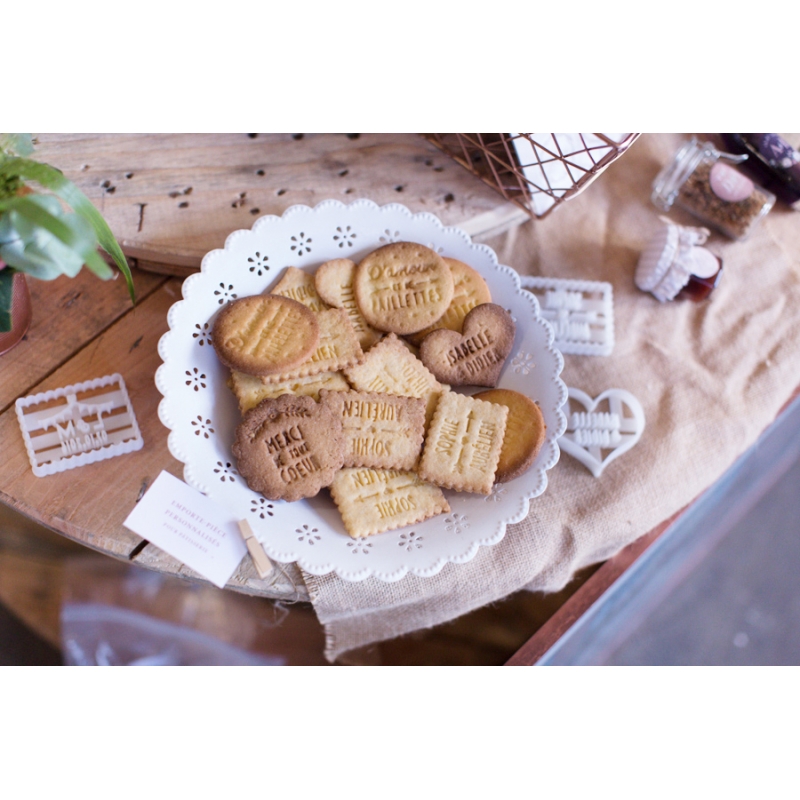 Emporte-pièce prénom Petit Beurre personnalisé - La Boîte à Cookies
