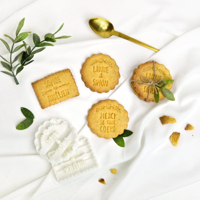 Emporte-pièce Petit Beurre Prénom et Branche (Personnalisable) Mariage - La  Boîte à Cookies
