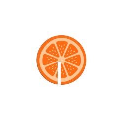 Marque-verre rondelle d'orange, décoration verre apéro